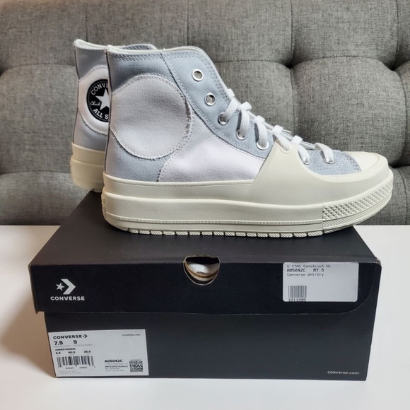 BNIB Converse Chuck Taylor All Star Construct Platform - Ghosted - Picture 6 of 12